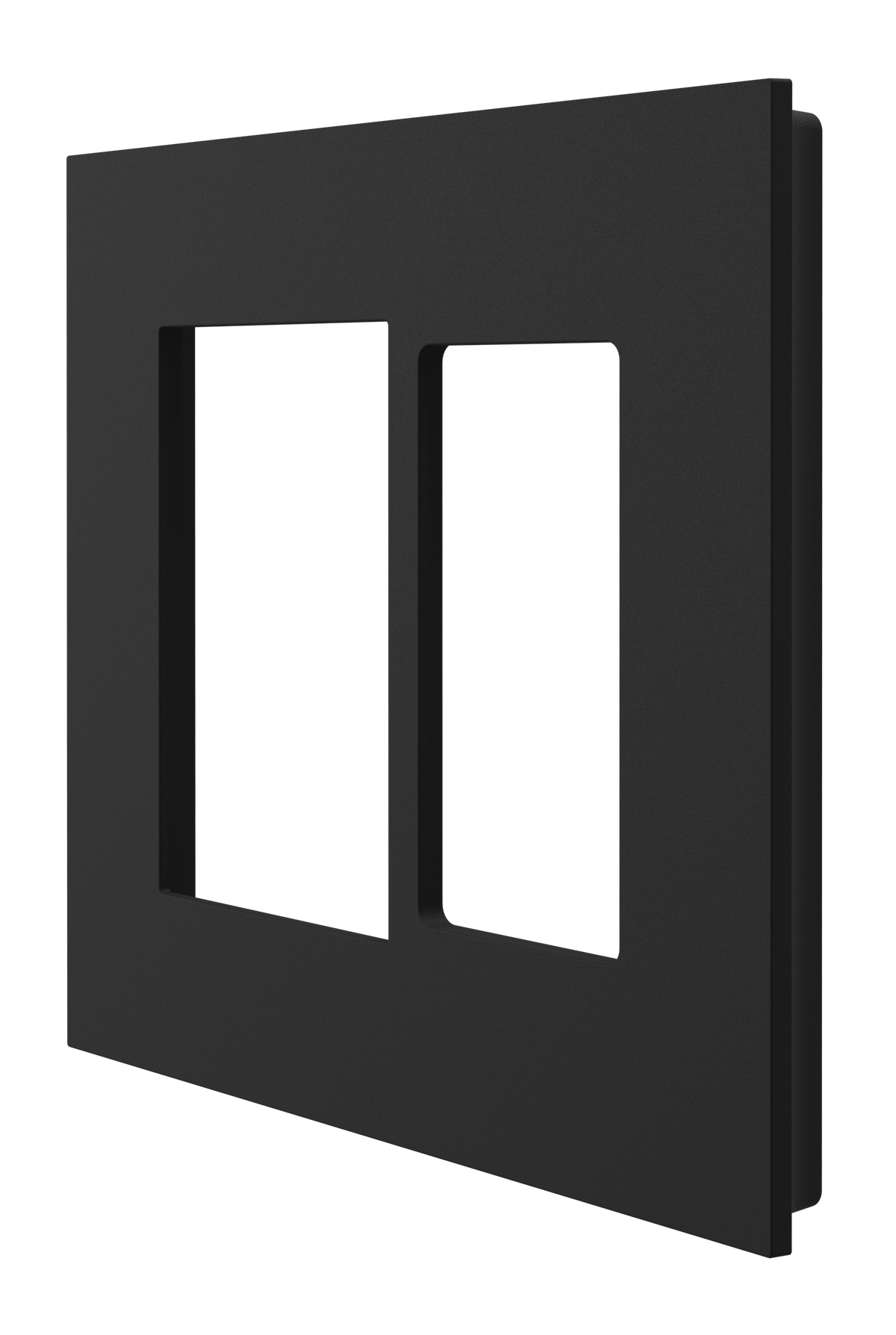 Crestron HZ2-FP-G2-D1-B - Horizon® 2 Faceplate, 2-Gang, 1-Decorator, Black
