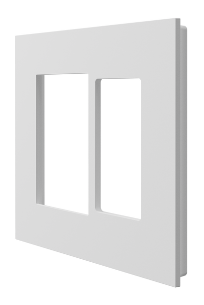 Crestron HZ2-FP-G2-D1-W - Horizon® 2 Faceplate, 2-Gang, 1-Decorator, White
