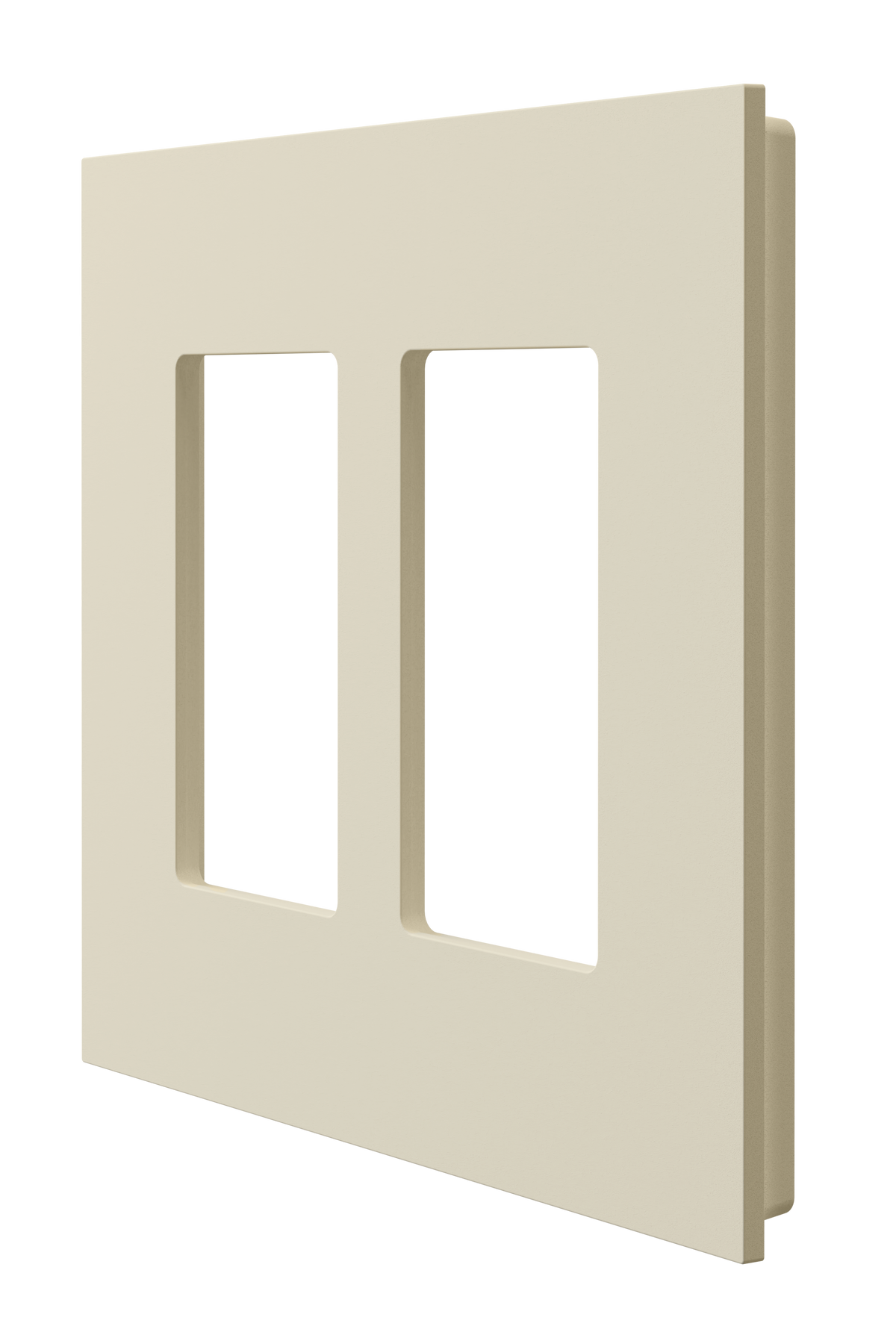 Crestron HZ2-FP-G2-D2-A - Horizon® 2 Faceplate, 2-Gang, 2-Decorator, Almond