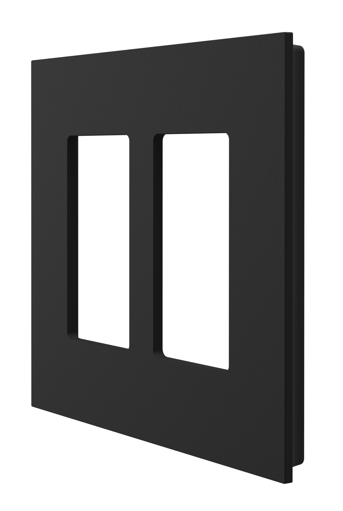 Crestron HZ2-FP-G2-D2-B - Horizon® 2 Faceplate, 2-Gang, 2-Decorator, Black
