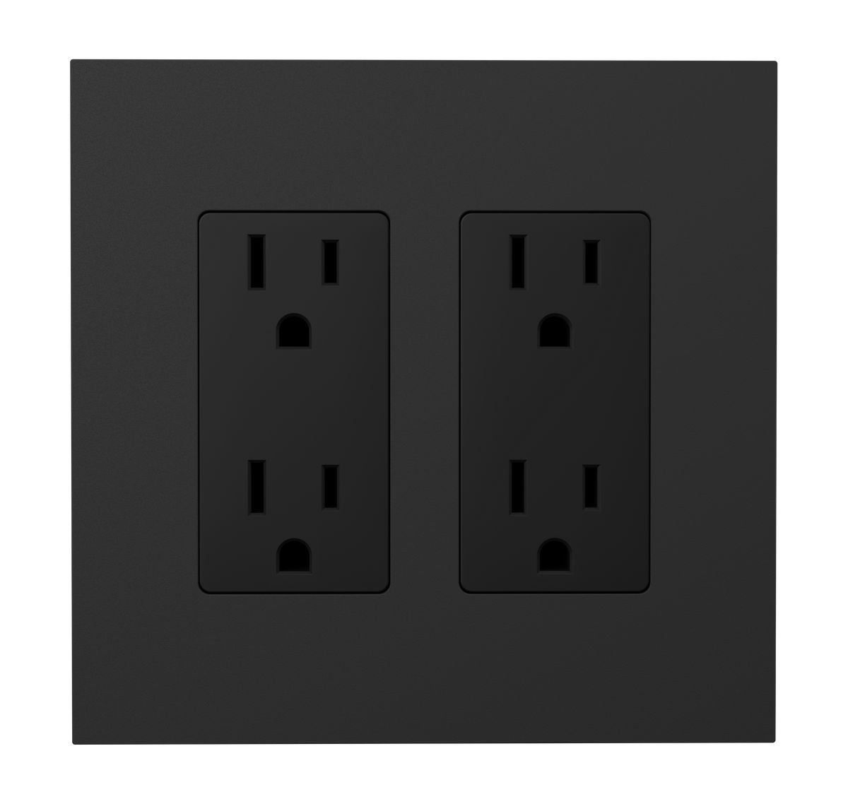 Crestron HZ2-FP-G2-D2-B - Horizon® 2 Faceplate, 2-Gang, 2-Decorator, Black