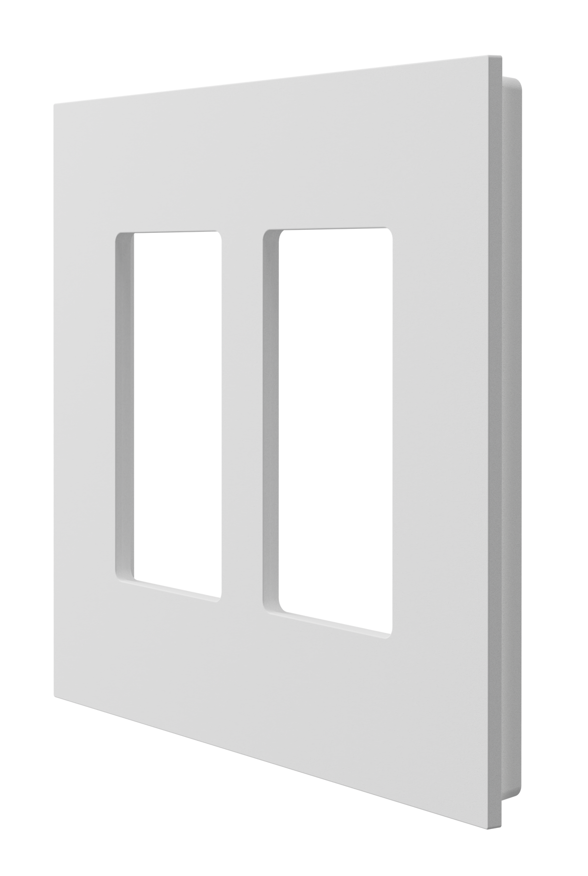 Crestron HZ2-FP-G2-D2-W - Horizon® 2 Faceplate, 2-Gang, 2-Decorator, White