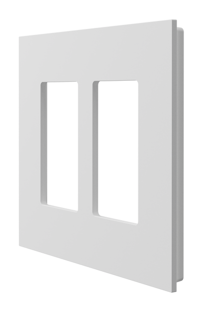 Crestron HZ2-FP-G2-D2-W - Horizon® 2 Faceplate, 2-Gang, 2-Decorator, White