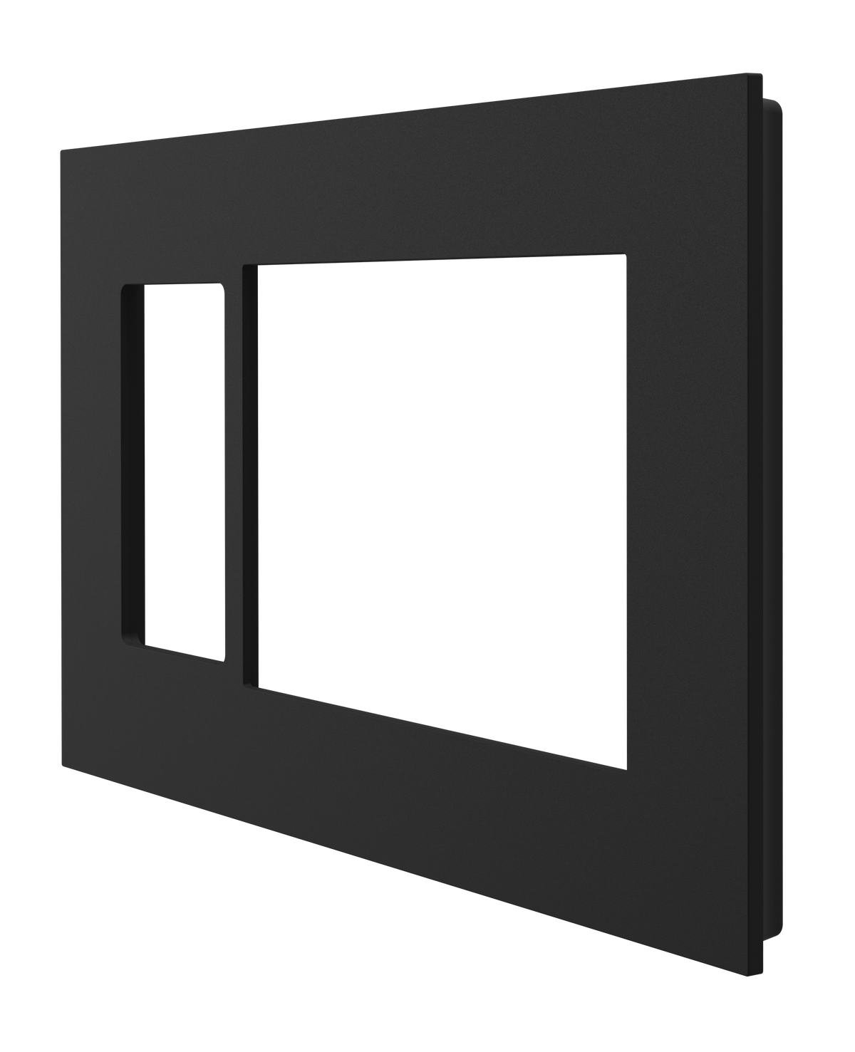 Crestron HZ2-FP-G3-D1-B - Horizon® 2 Faceplate, 3-Gang, 1-Decorator, Black