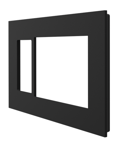 Crestron HZ2-FP-G3-D1-B - Horizon® 2 Faceplate, 3-Gang, 1-Decorator, Black