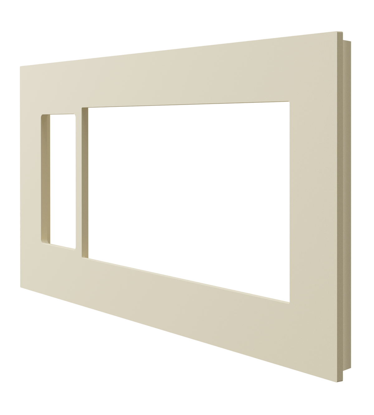 Crestron HZ2-FP-G4-D1-A - Horizon® 2 Faceplate, 4-Gang, 1-Decorator, Almond