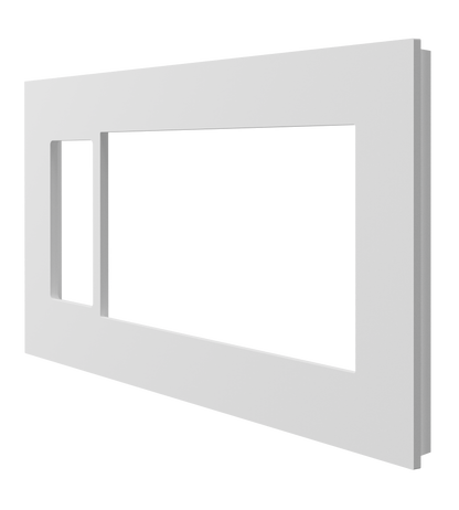 Crestron HZ2-FP-G4-D1-W - Horizon® 2 Faceplate, 4-Gang, 1-Decorator, White