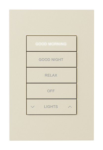 Crestron HZ2-KPCN-A ENGRAVED - Horizon® 2 Keypad with Cresnet® Communications, Custom Engraved, Almond