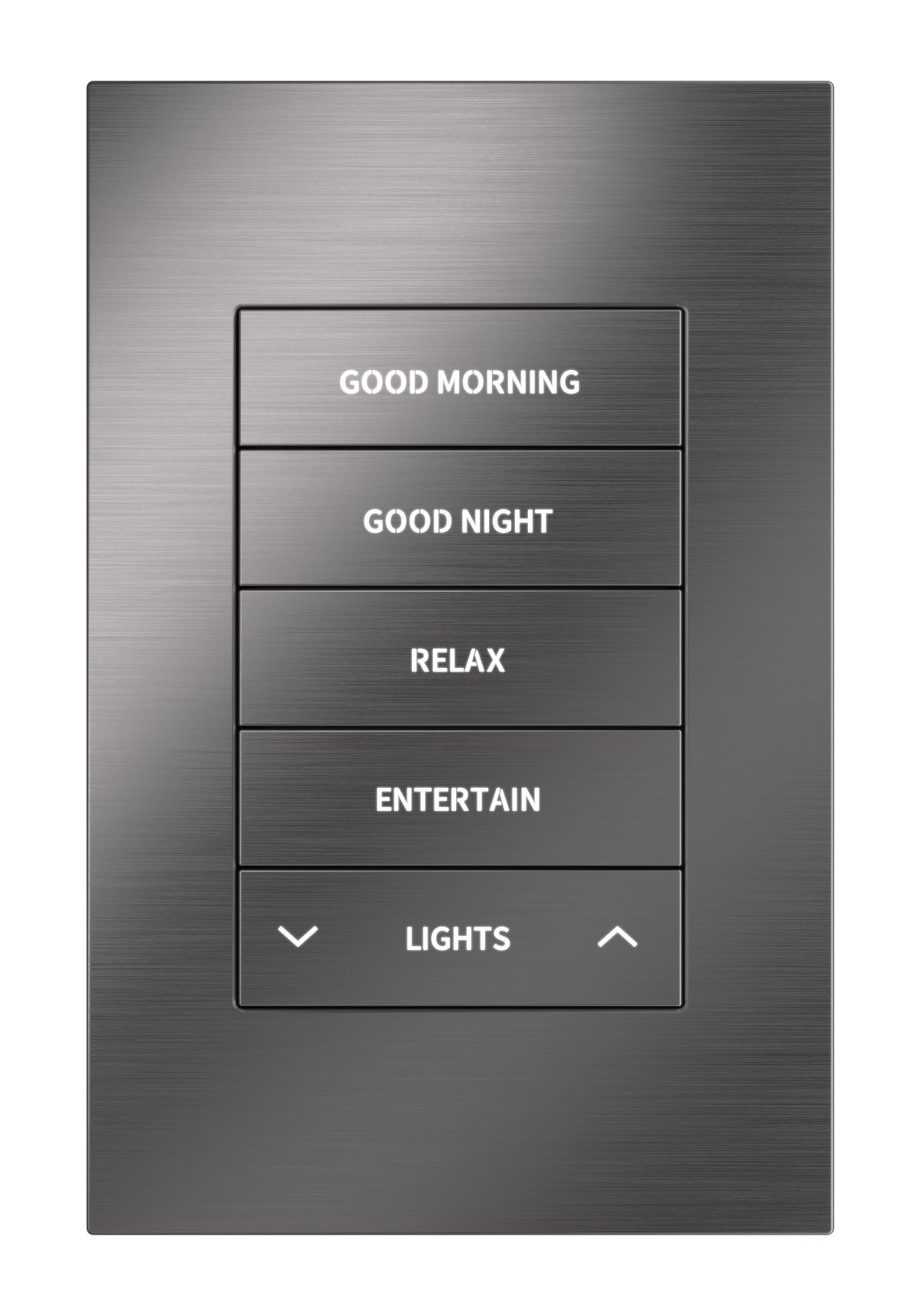 Crestron HZ2-KPCN-DRK-NKL ENGRAVED - Horizon® 2 Keypad with Cresnet® Communications, Custom Engraved, Dark Nickel