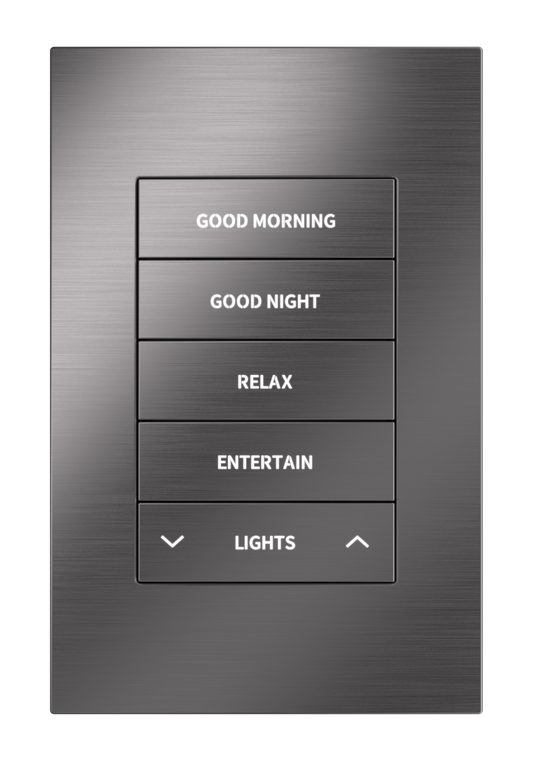 Crestron HZ2-KPCN-DRK-NKL ENGRAVED - Horizon® 2 Keypad with Cresnet® Communications, Custom Engraved, Dark Nickel