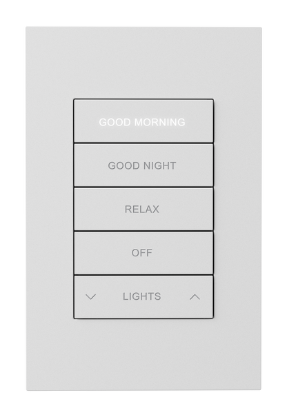 Crestron HZ2-KPCN-W ENGRAVED - Horizon® 2 Keypad with Cresnet® Communications, Custom Engraved, White