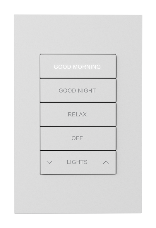 Crestron HZ2-KPCN-W ENGRAVED - Horizon® 2 Keypad with Cresnet® Communications, Custom Engraved, White