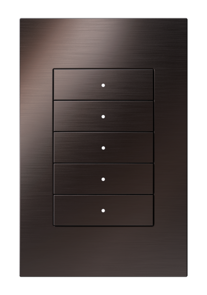 Crestron HZ2-KPEX-DRK-BRZ - Horizon® 2 In-Wall Keypad with infiNET EX® Wireless Communication, 120 VAC, Standard Engraved, Dark Bronze