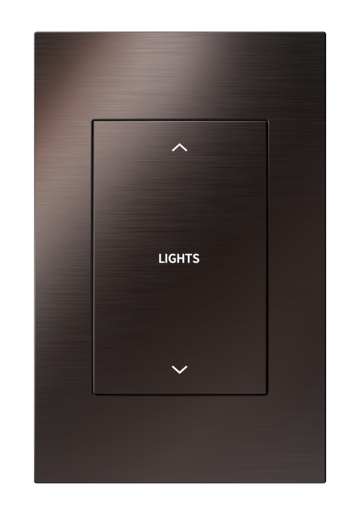 Crestron HZ2-SWEX-DRK-BRZ ENGRAVED - Horizon® 2 In-Wall Switch with infiNET EX® Wireless Communication, 120 VAC, Custom Engraved, Dark Bronze