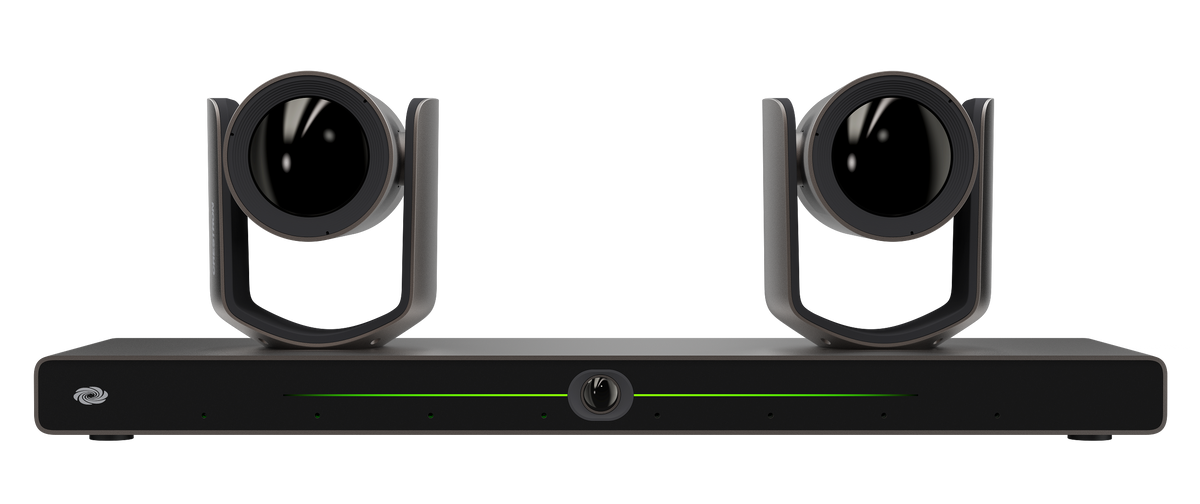 Crestron IV-CAM-I12D-B - Crestron 1 Beyond i12D Intelligent 4K Dual Camera Speaker Tracking Solution, 12x Optical Zoom, Moon Gray