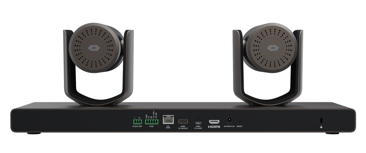 Crestron IV-CAM-I12D-B - Crestron 1 Beyond i12D Intelligent 4K Dual Camera Speaker Tracking Solution, 12x Optical Zoom, Moon Gray