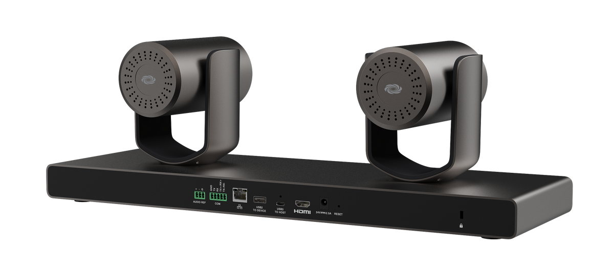 Crestron IV-CAM-I12D-B - Crestron 1 Beyond i12D Intelligent 4K Dual Camera Speaker Tracking Solution, 12x Optical Zoom, Moon Gray