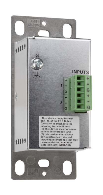 Crestron MP-WP-2XLRO-1G - Media Presentation Wall Plate - XLR, Black, 1-Gang