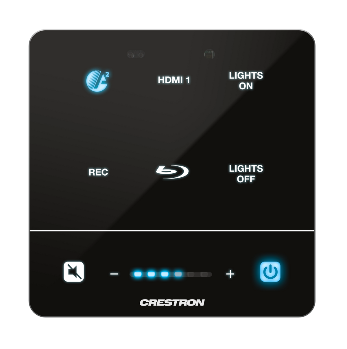 Crestron MPB4-201-B - 4-Series® Media Presentation Button Panel 201