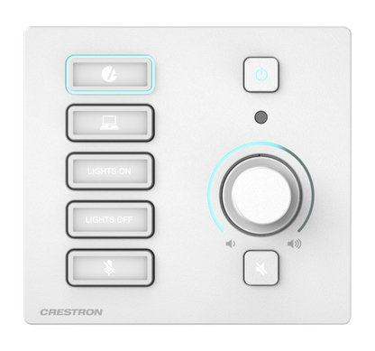 Crestron MPB4-301-W - 4-Series® Media Presentation Button Panel 301, White