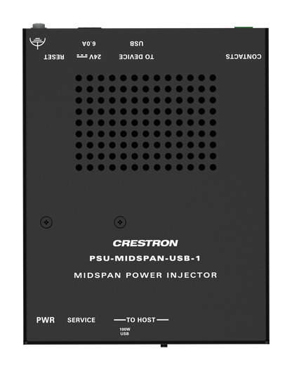 Crestron PSU-MIDSPAN-USB-1-C KIT - Single Channel Midspan USB Power Injector with Cables