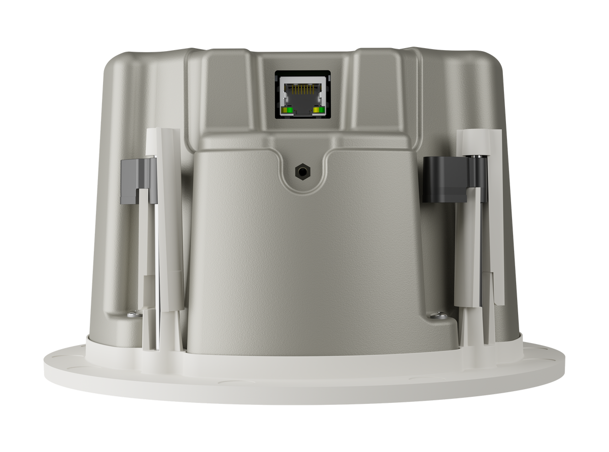 Crestron SAROS DM-NAX-IC4A-W - Saros® 3 in. Active Full-Range In-Ceiling PoE+ Speaker with DM NAX® Audio-over-IP Support, White, Textured
