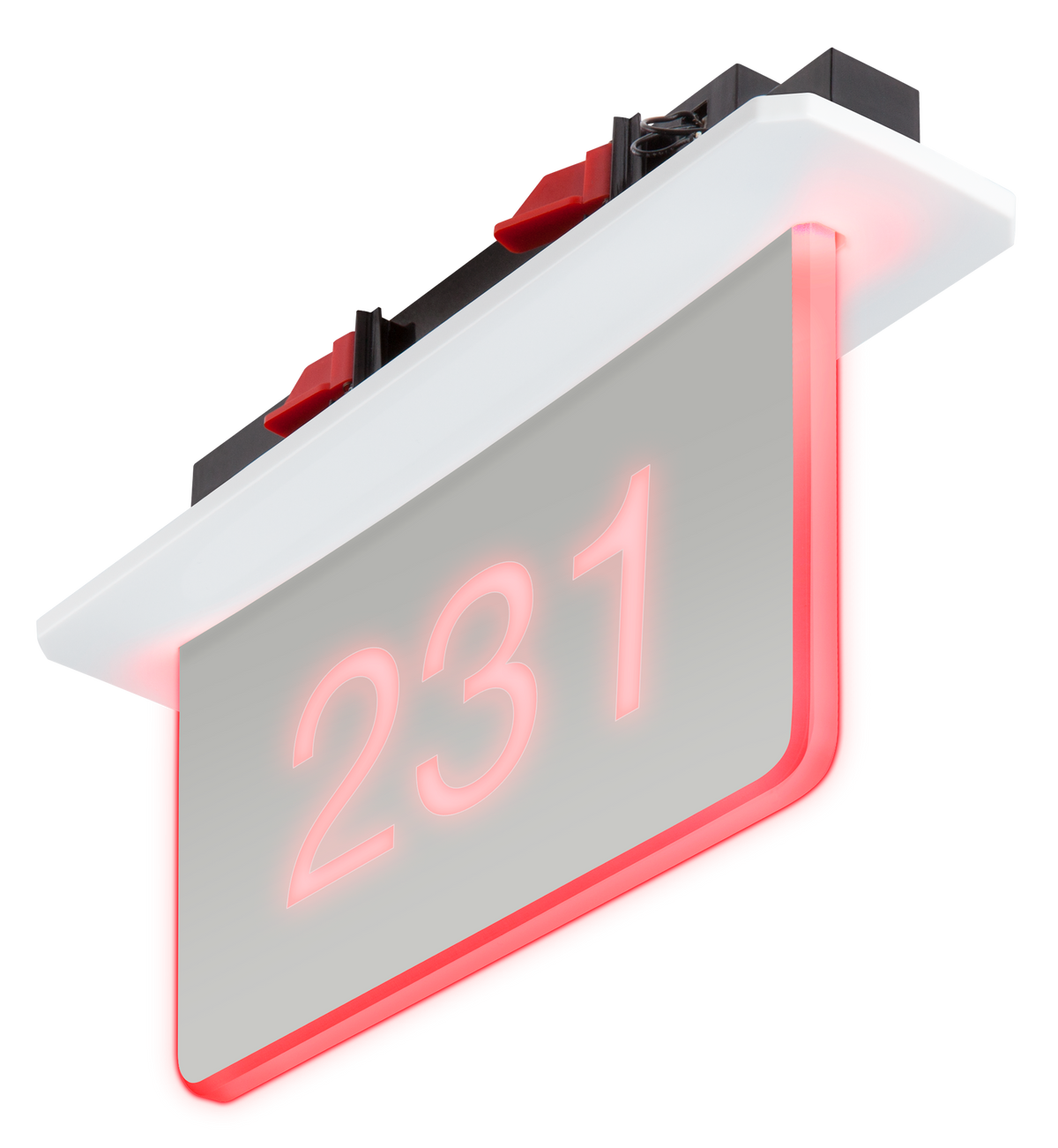 Crestron SSC-100-EL-USB KIT - Room Availability Hall Sign, Enhanced Legibility, Ceiling Mount with USB-C Adapter, Without Engraving
