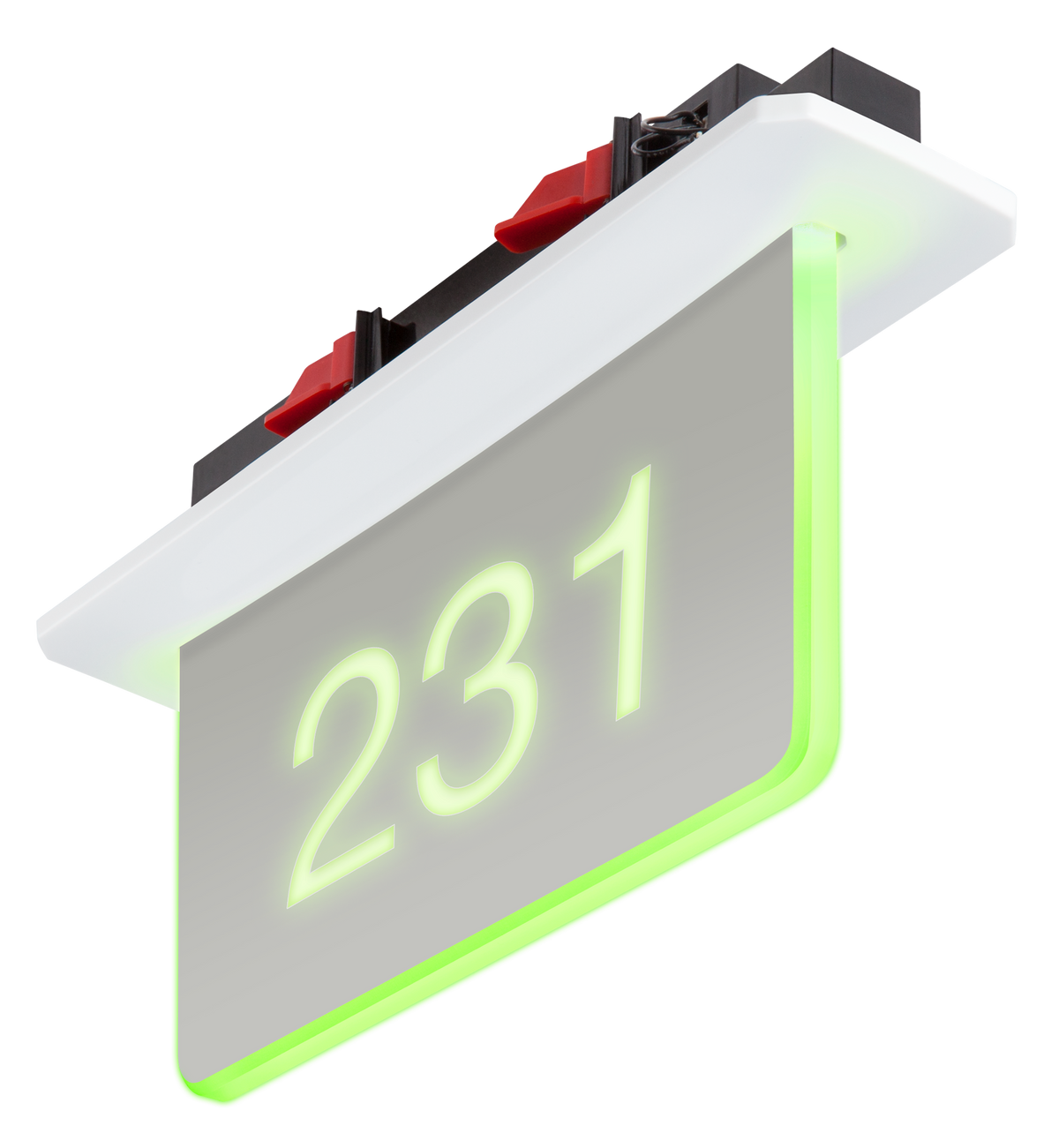 Crestron SSC-102-EL-USB KIT - Room Availability Hall Sign, Ceiling Mount with USB-C Adapter, Includes Custom Engraving