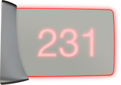 Crestron SSW-100-EL-USB KIT - Room Availability Hall Sign, Enhanced Legibility, Wall Mount with USB-C Adapter, Without Engraving
