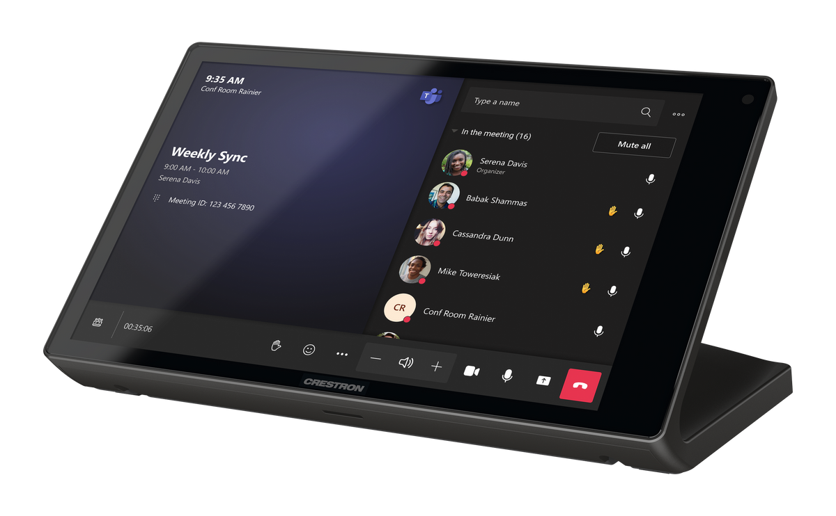 Crestron TS-880-GV-B - 8.1 in. Tabletop Touch Screen, Government Version