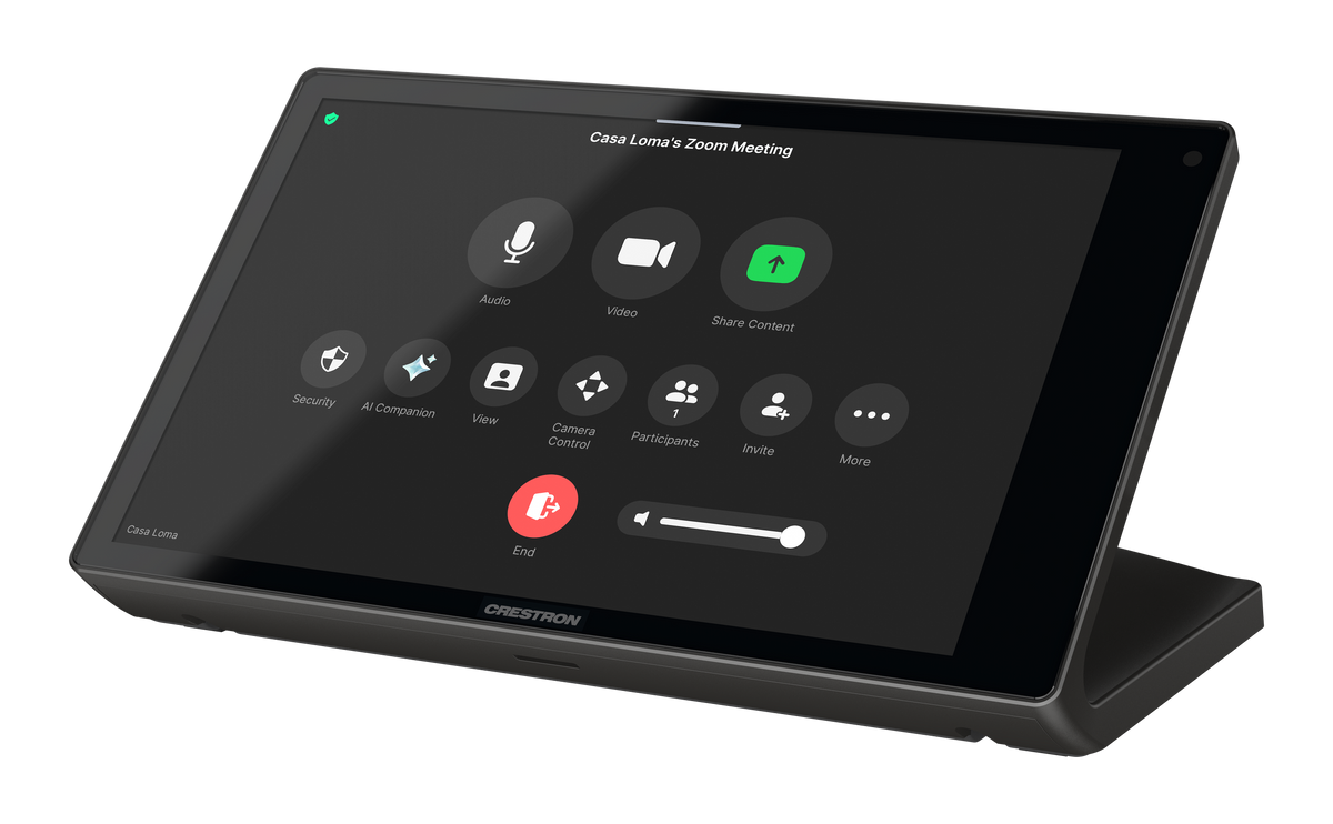 Crestron TS-880-GV-B - 8.1 in. Tabletop Touch Screen, Government Version