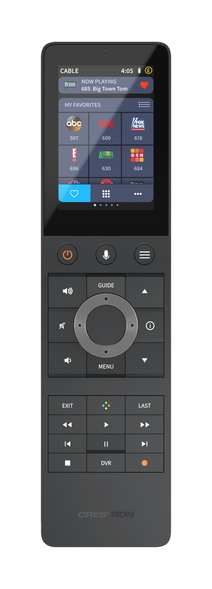 Crestron TSR-310-B - Handheld Touch Screen Remote, Black