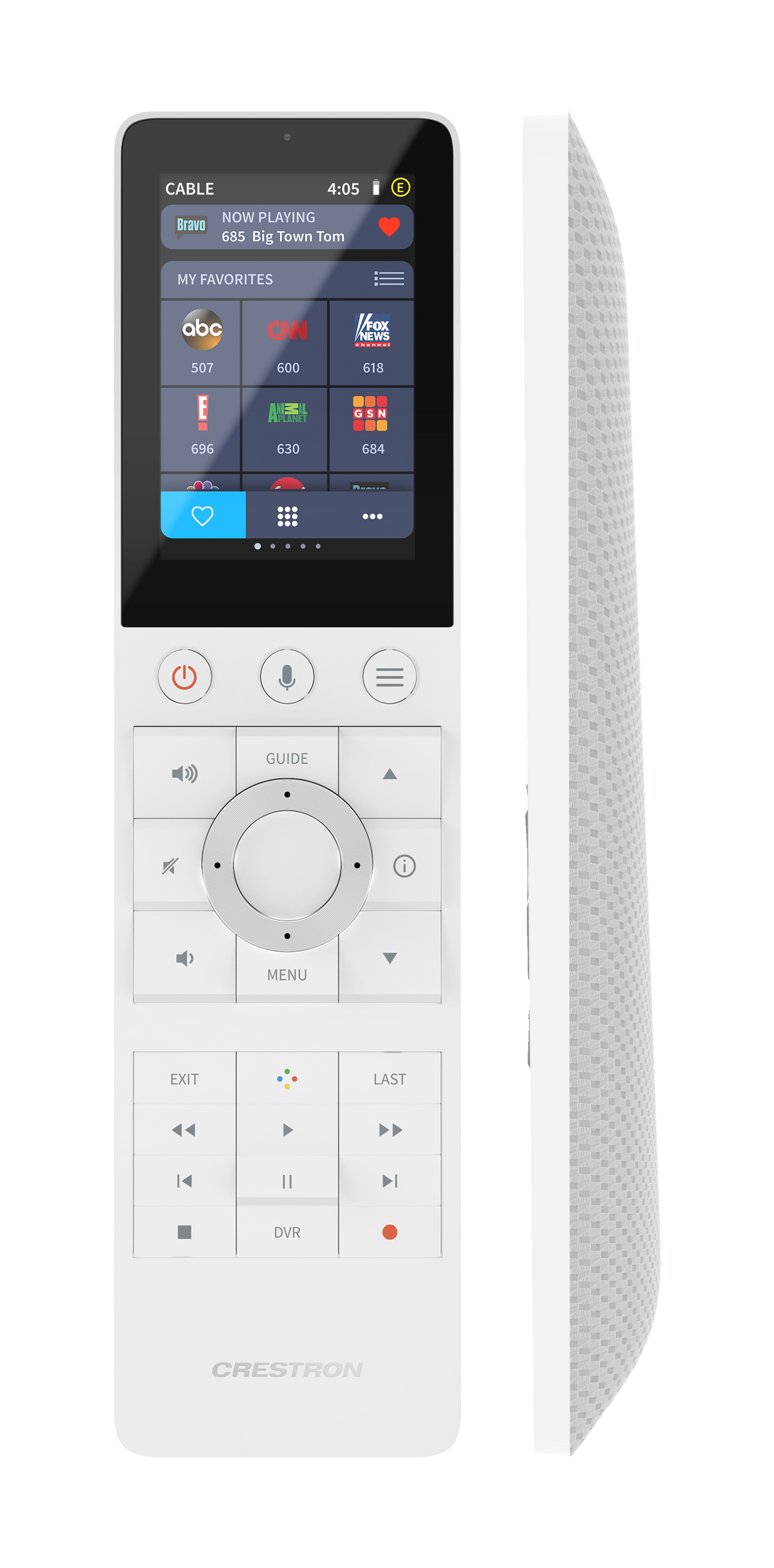 Crestron TSR-310-W - Handheld Touch Screen Remote, White