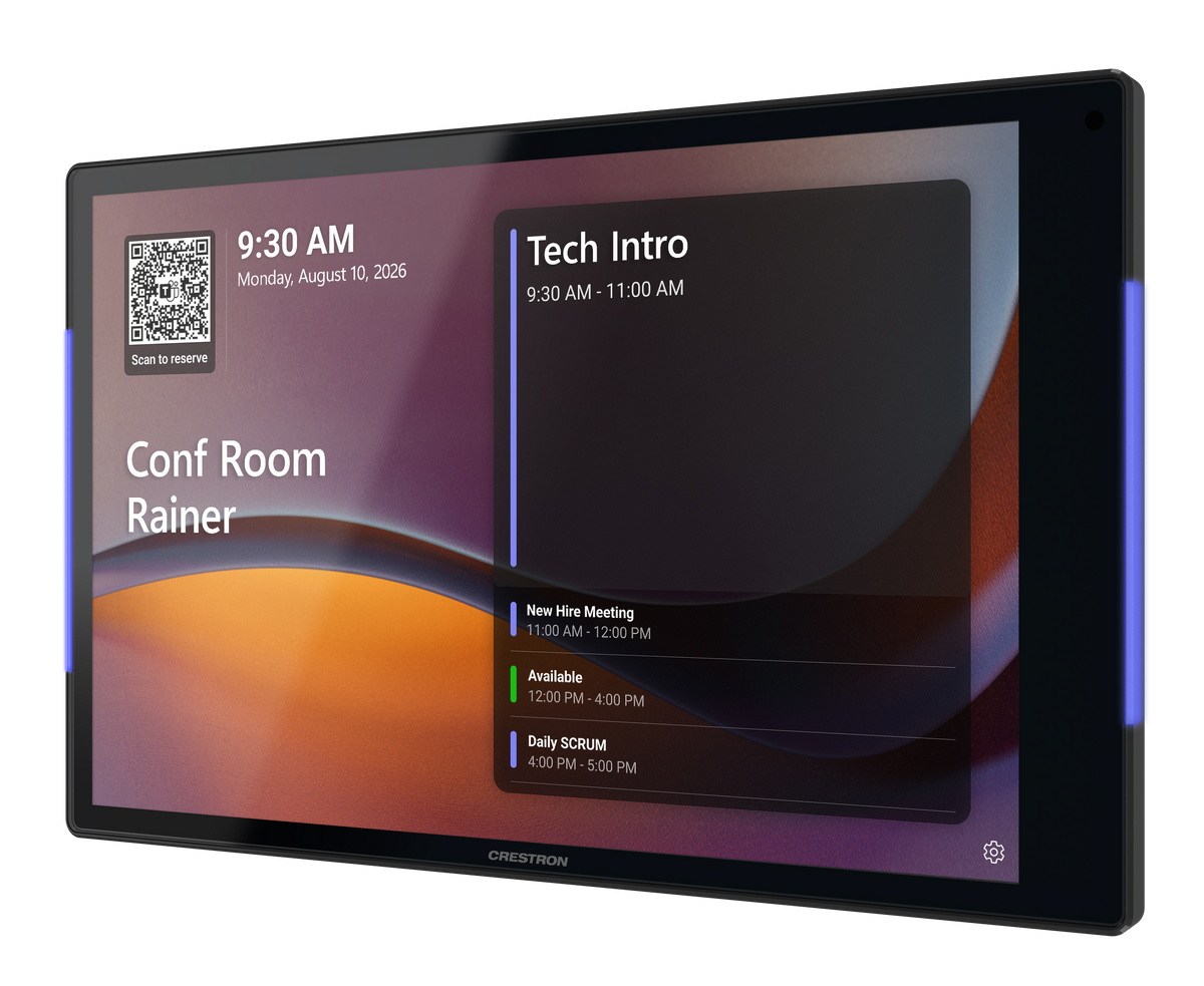Crestron TSS-1080-GV-B - 10.1 in. Room Scheduling Touch Screen, Government Version