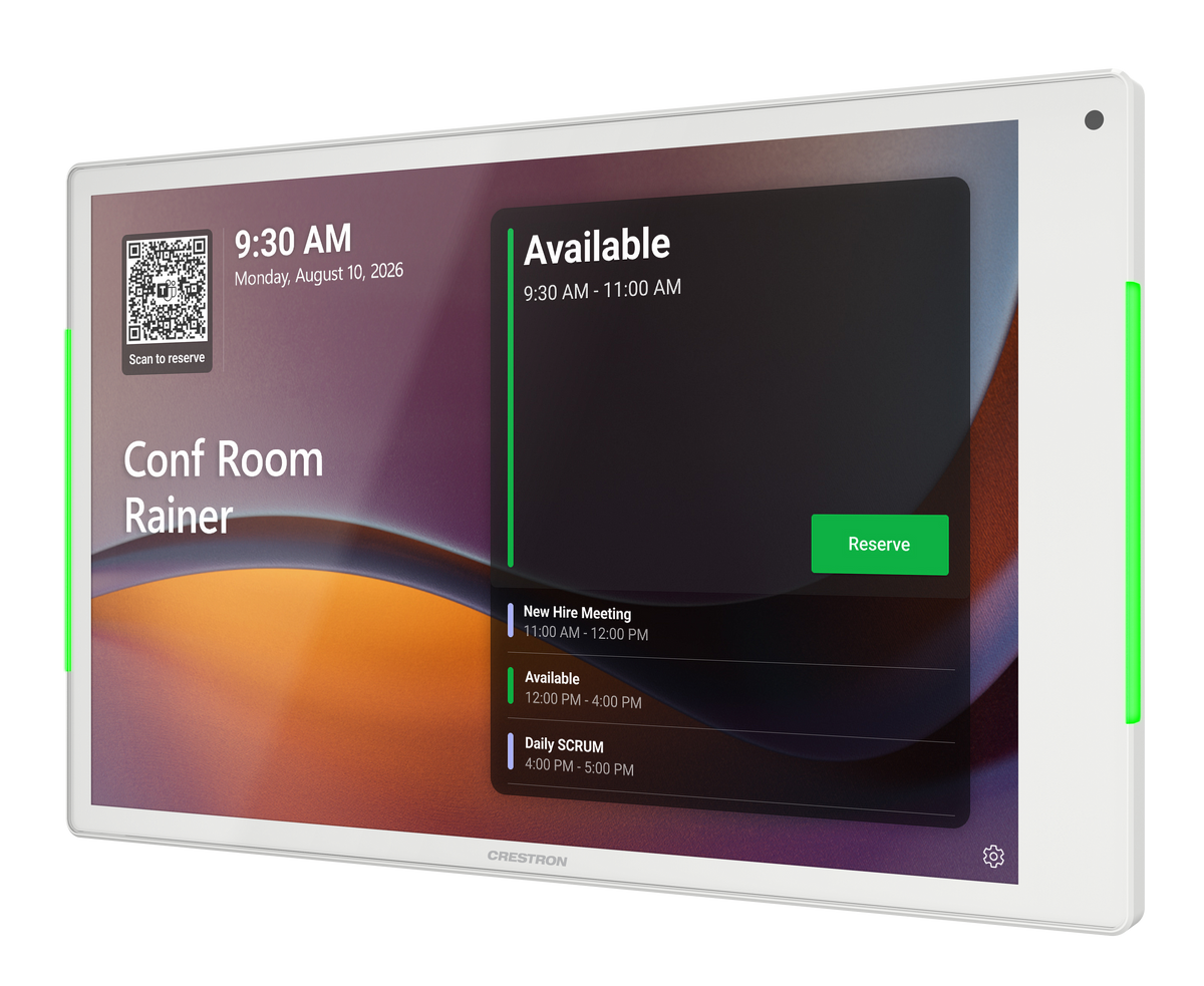 Crestron TSS-1080-W - 10.1 in. Room Scheduling Touch Screen, White