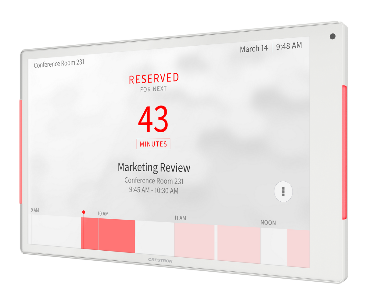 Crestron TSS-1080-W - 10.1 in. Room Scheduling Touch Screen, White