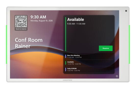Crestron TSS-1080-W - 10.1 in. Room Scheduling Touch Screen, White