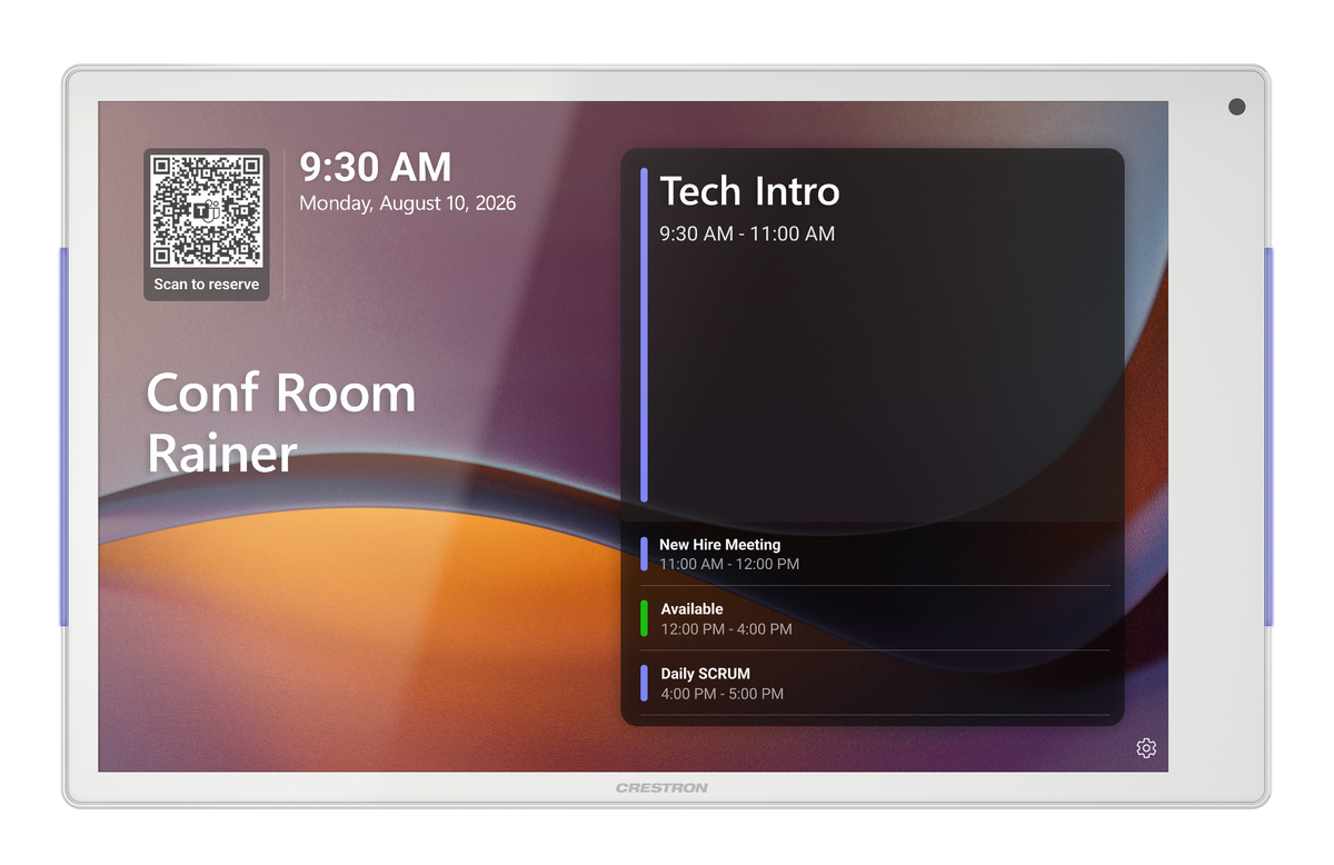 Crestron TSS-1080-W - 10.1 in. Room Scheduling Touch Screen, White