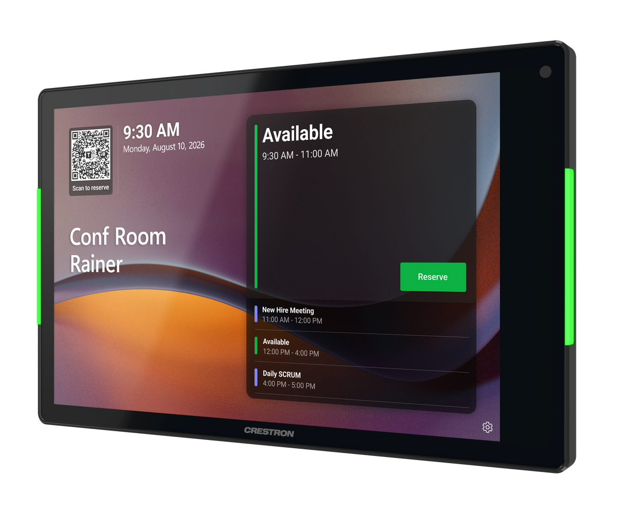 Crestron TSS-880-B - 8.1 in. Room Scheduling Touch Screen, Black
