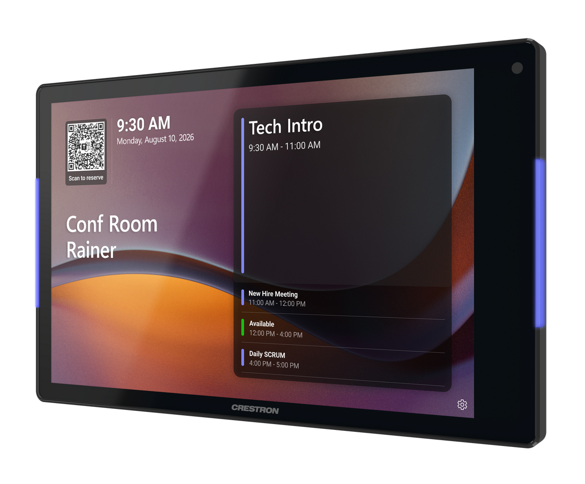 Crestron TSS-880-B - 8.1 in. Room Scheduling Touch Screen, Black