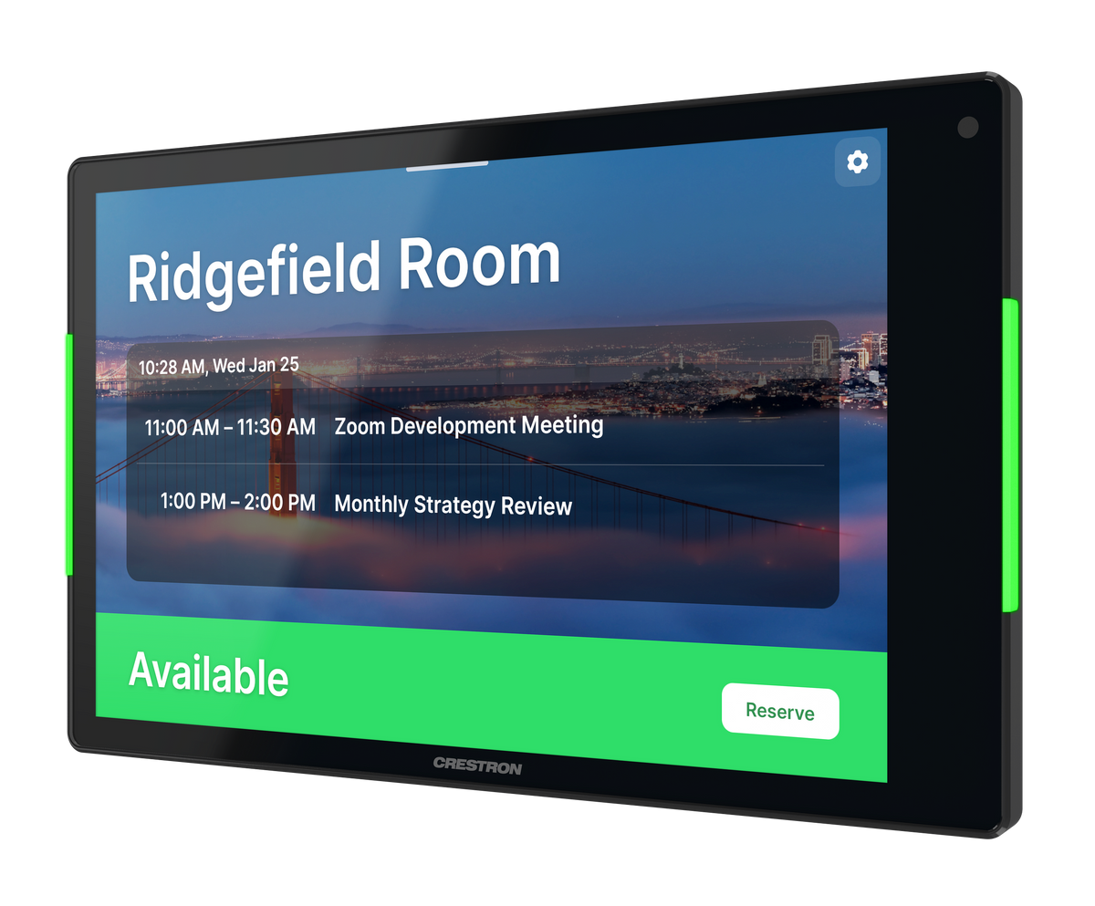 Crestron TSS-880-GV-B - 8.1 in. Room Scheduling Touch Screen, Government Version
