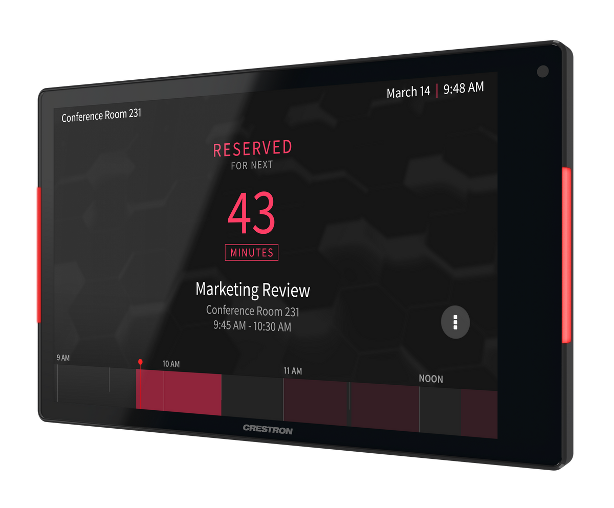 Crestron TSS-880-GV-B - 8.1 in. Room Scheduling Touch Screen, Government Version