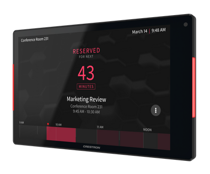 Crestron TSS-880-GV-B - 8.1 in. Room Scheduling Touch Screen, Government Version