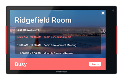 Crestron TSS-880-GV-B - 8.1 in. Room Scheduling Touch Screen, Government Version