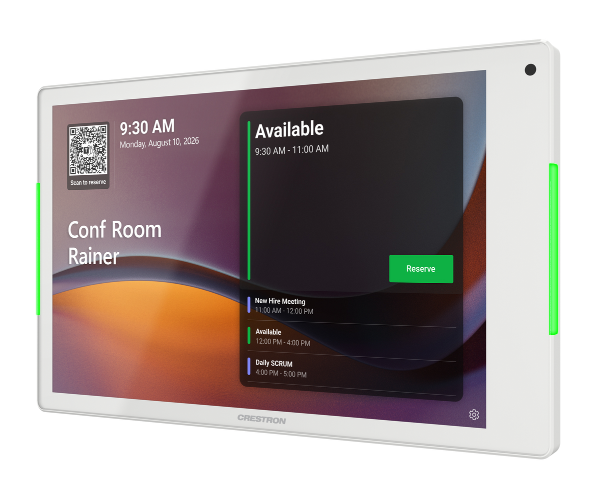 Crestron TSS-880-W - 8.1 in. Room Scheduling Touch Screen, White