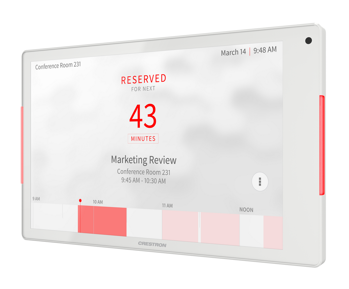 Crestron TSS-880-W - 8.1 in. Room Scheduling Touch Screen, White