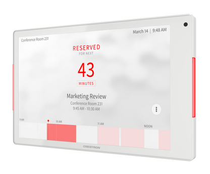 Crestron TSS-880-W - 8.1 in. Room Scheduling Touch Screen, White