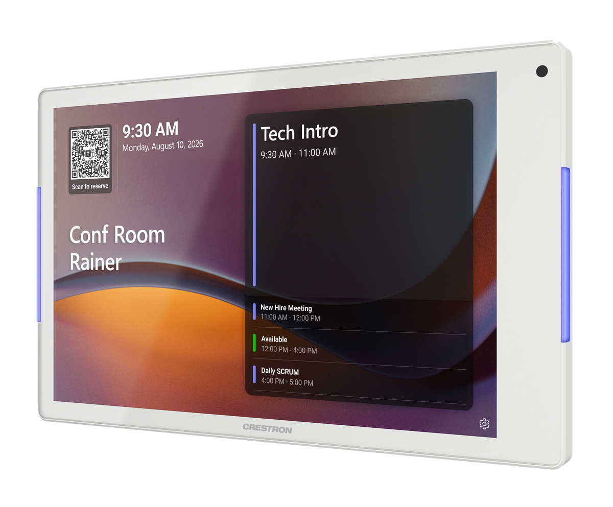 Crestron TSS-880-W - 8.1 in. Room Scheduling Touch Screen, White