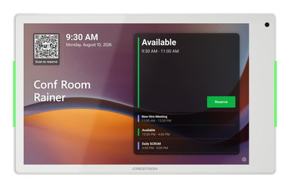 Crestron TSS-880-W - 8.1 in. Room Scheduling Touch Screen, White
