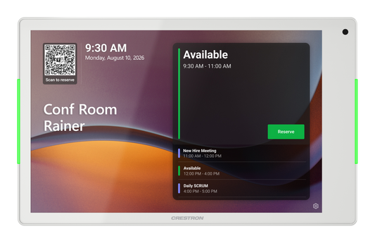 Crestron TSS-880-W - 8.1 in. Room Scheduling Touch Screen, White
